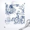 Playground Forest Nursery House Trees Play Magical Bear Country Toile De Jouy Fantasy Custom Printed Fabric by Spoonflower Various Fabrics by the Yard or Fat Quarter